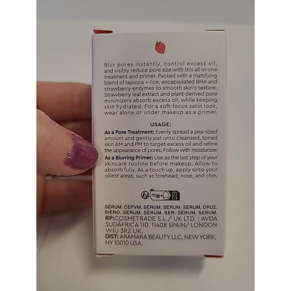 Glow Recipe Strawberry BHA Pore-Smooth Blur Drops Serum 1 oz / 30 ml NEW - Picture 5 of 8